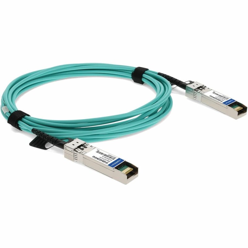 AddOn NetAPP&reg; Compatible TAA 10GBase-AOC SFP+ Active Optical Cable (850nm, MMF, 12m, Aqua)