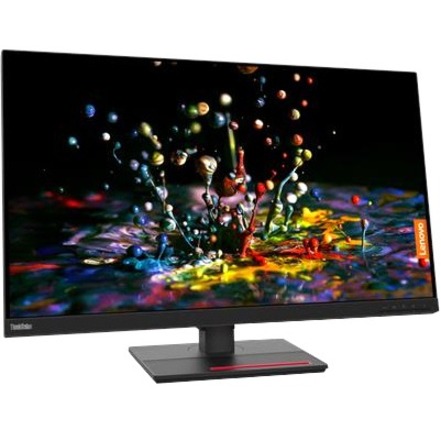 Lenovo ThinkVision P32P-20 32" Class 4K UHD LCD Monitor - 16:9 - Raven Black - Thumbnail 3