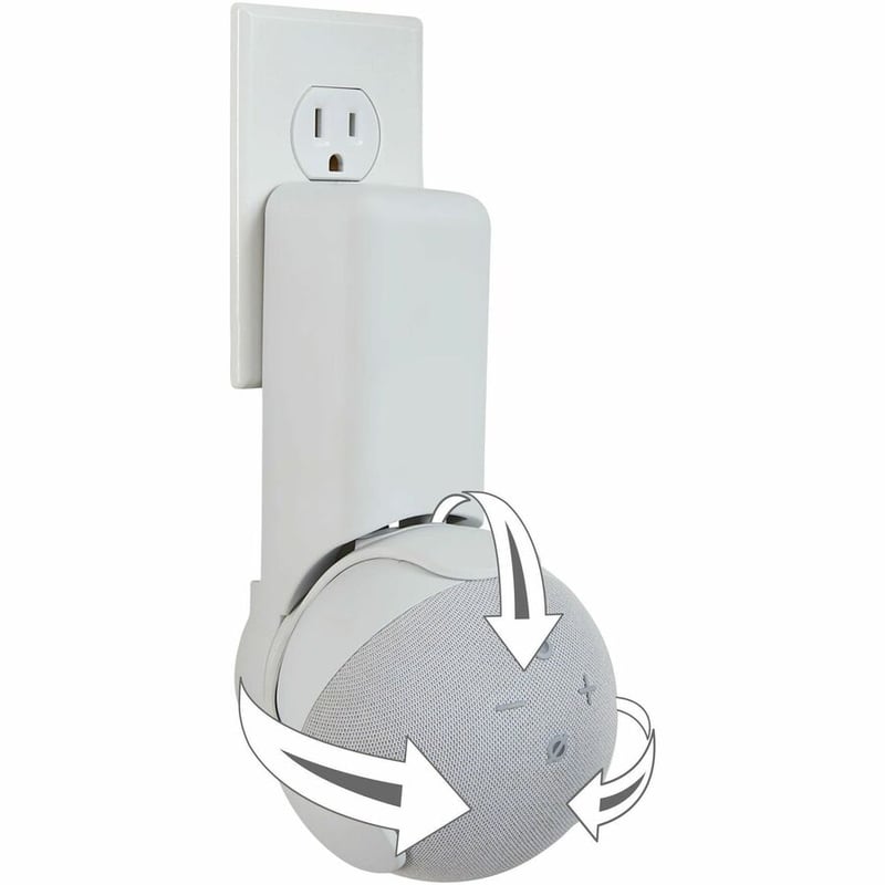 Sanus Outlet Hanger for Amazon Echo Dot (Gen 4) - White - Thumbnail 2