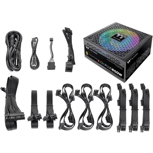 Thermaltake Toughpower iRGB PLUS Gold TPI-850DH3FCG Power Supply - Thumbnail 1