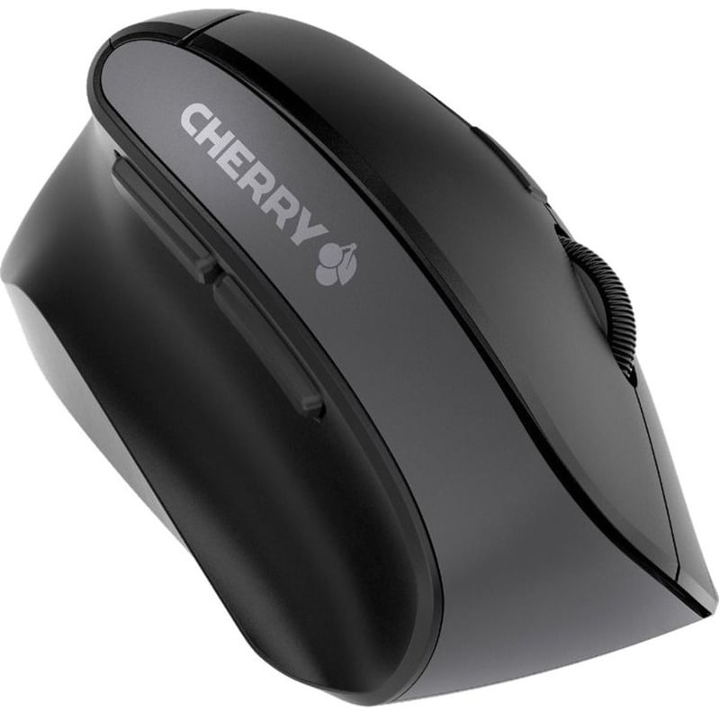 MOUSE, EROGOMIC LEFT HANDED, WIRELESS, BLACK - Thumbnail 2