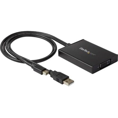 StarTech.com Mini DisplayPort to Dual-Link DVI Adapter - Dual-Link Connectivity - USB Powered - DVI Active Display Converter - Compatible with Windows & Mac - Thumbnail 1
