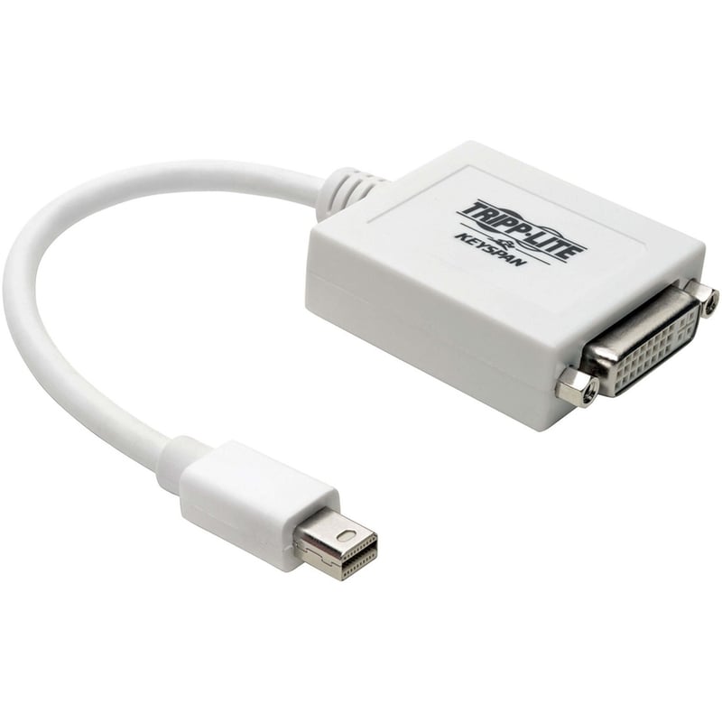 Tripp Lite by Eaton Keyspan Mini DisplayPort to DVI Adapter Video Converter for Mac/PC White (M/F) 6-in. (15.24 cm) - Thumbnail 1