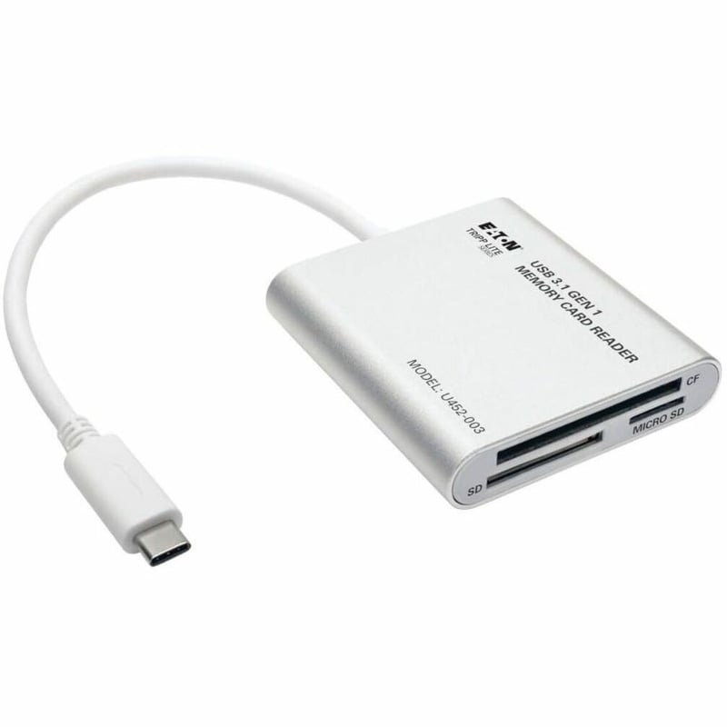 Tripp Lite by Eaton USB 3.1 Gen 1 USB-C Multi-Drive Smart-Card Flash-Memory Media Reader/Writer Thunderbolt 3 Compatible - Thumbnail 1