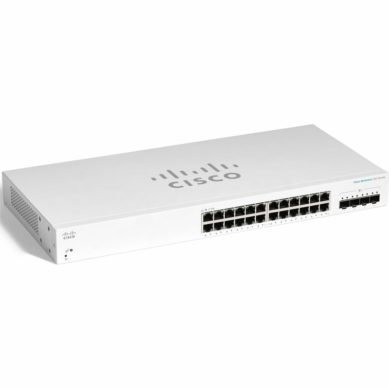 CBS220 SMART 24-PORT GE, 4X10G SFP+ REMANUFACTURED - Thumbnail 1