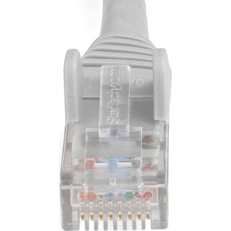 StarTech.com 6in (15cm) CAT6 Ethernet Cable, LSZH (Low Smoke Zero Halogen) 10 GbE Snagless 100W PoE UTP RJ45 Gray Network Patch Cord, ETL - Thumbnail 2