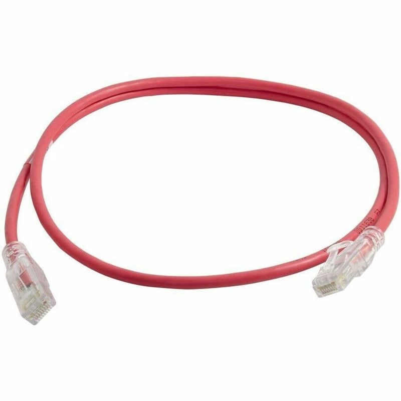 Ortronics 28awg Reduced diameter C6A/10G channel cord Red 5FT - Thumbnail 2