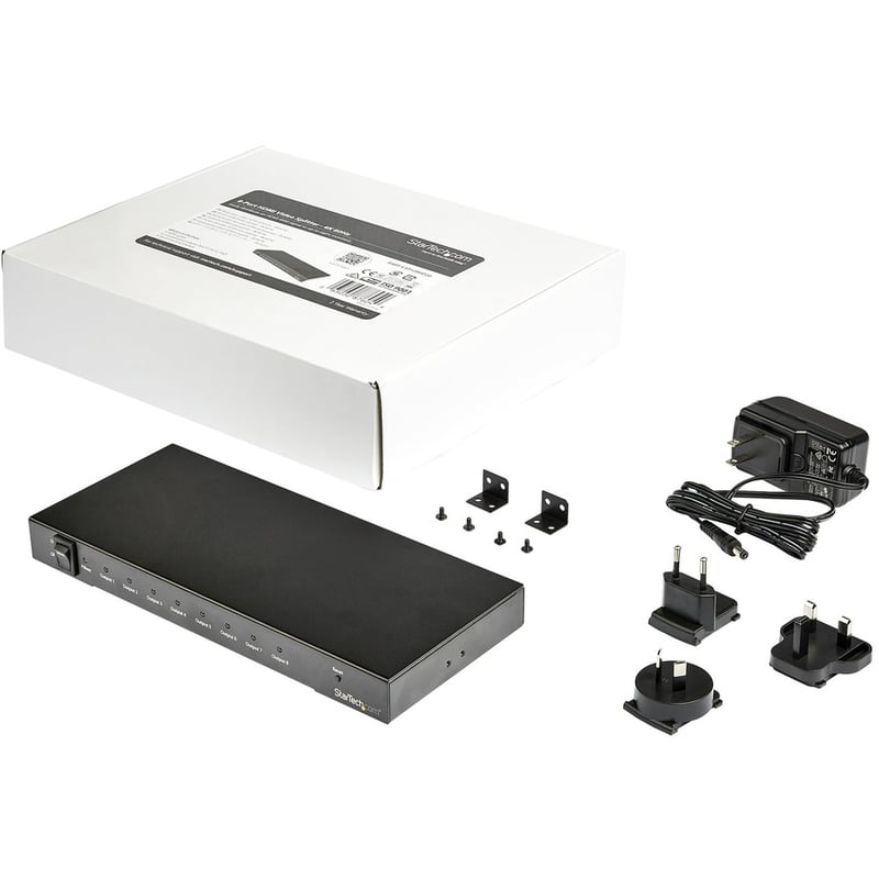 StarTech.com 8-Port 4K 60Hz HDMI Splitter - HDR Support - HDMI 2.0 Splitter - 7.1 Surround Sound Audio - Thumbnail 2
