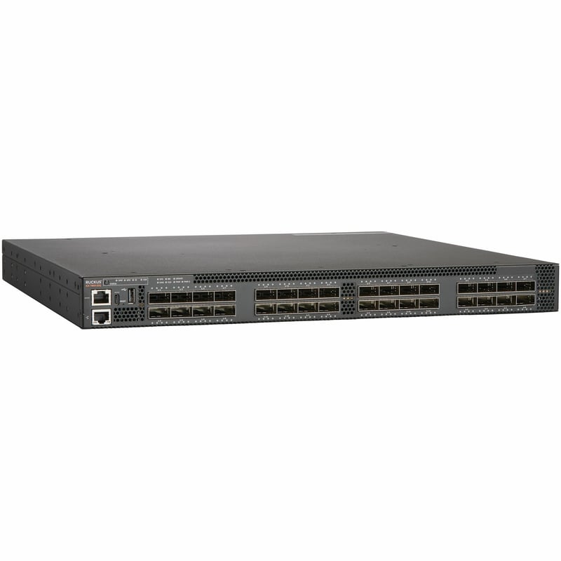 ICX 7850 32-PORT QSFP28 SUPPORTS NATIVE 40GE OR 100GE, OR BREAKOUT 4X10GE OR 4X2