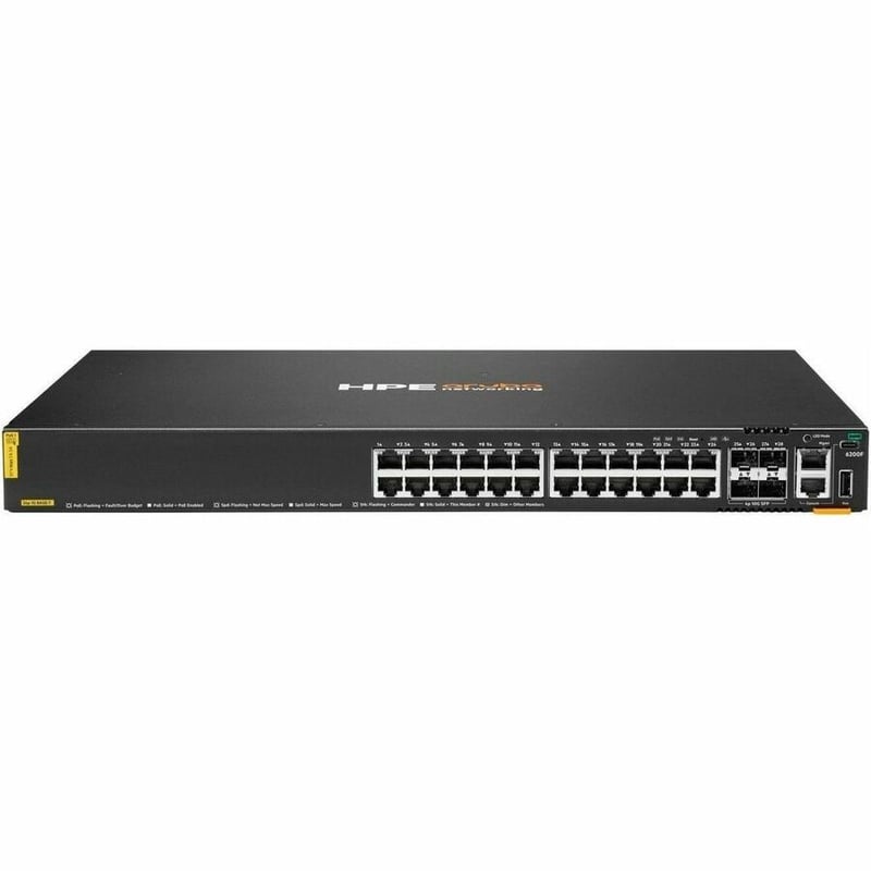HPE ANW 6200F 24G C4 4SFP+370W SW NOLOC PL-WB - Thumbnail 2