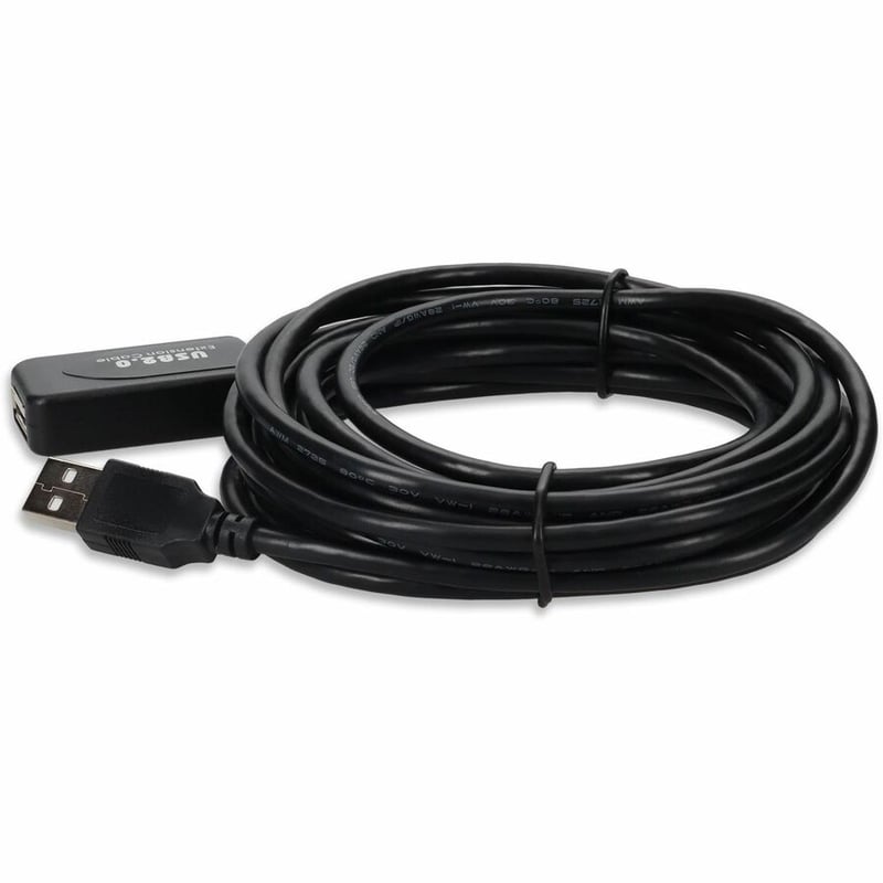 USB 2.0 A M/F CABLE 15FT BLACK ACTIVE CABLE - Thumbnail 2