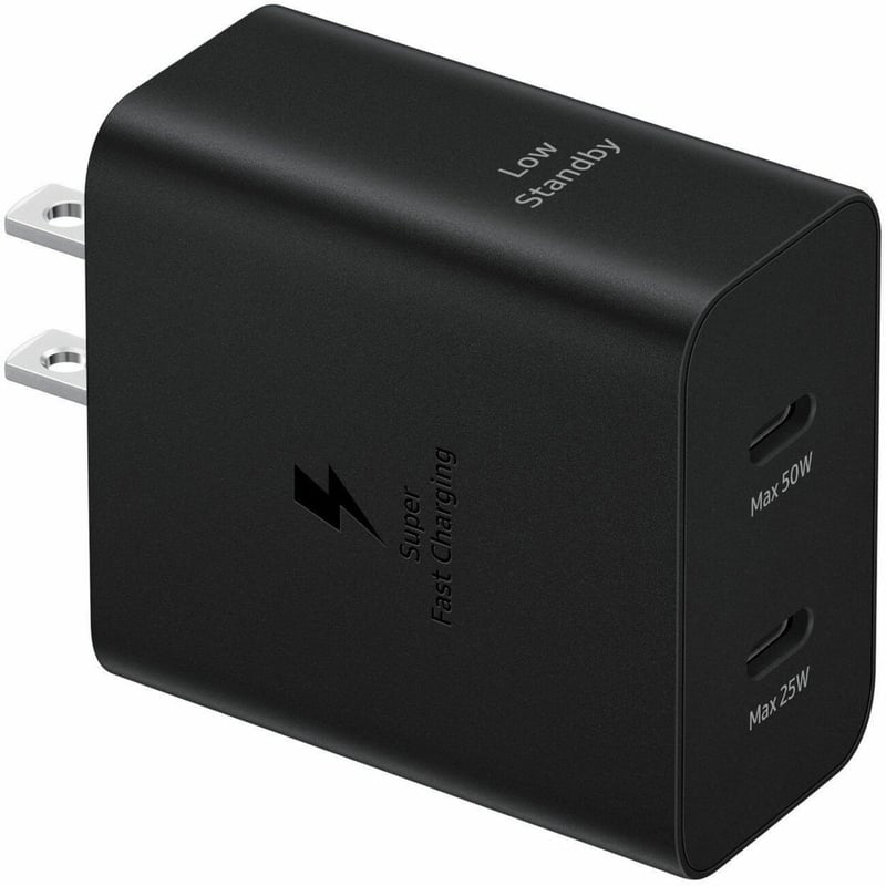50W DUO TA 5A USB-C CABLE BLACK - Thumbnail 1