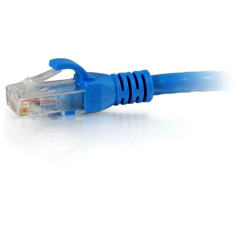 C2G 25ft Cat6 Snagless Unshielded (UTP) Ethernet Cable - Cat6 Network Patch Cable - PoE - TAA Compliant - Blue - Thumbnail 2