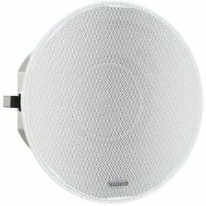 Vaddio EasyIP 2-way Ceiling Mountable, In-wall, Flush Mount, Recessed Mount Speaker - 25 W RMS - White - TAA Compliant - Thumbnail 1
