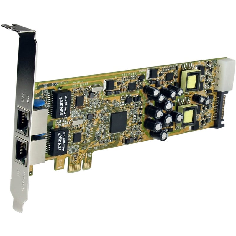 StarTech.com Dual Port PCI Express Gigabit Ethernet PCIe Network Card Adapter - PoE/PSE - Thumbnail 2