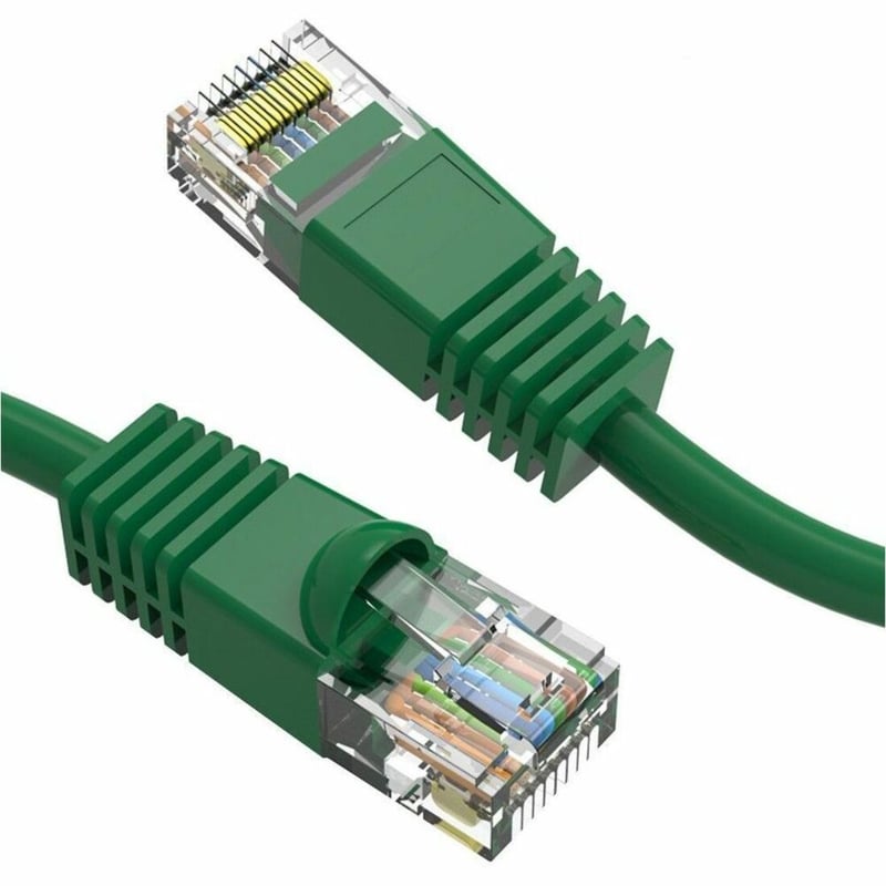 Axiom 9FT CAT5E 350mhz Patch Cable Molded Boot (Green) - TAA Compliant