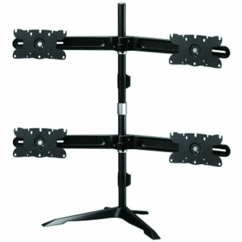 Amer Mounts Quad Monitor Stand Mount Supports Flat Panel Size up to 32" AMR4S32 - Thumbnail 1