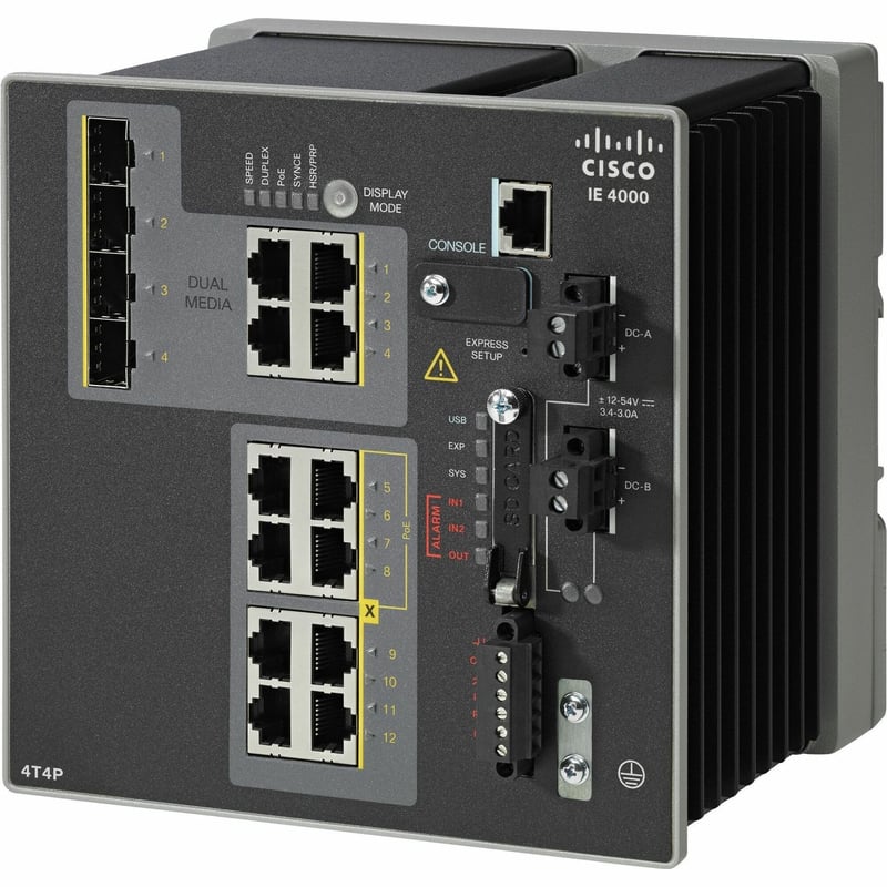 Cisco IE-4000-4T4P4G-E Layer 3 Switch - Thumbnail 1