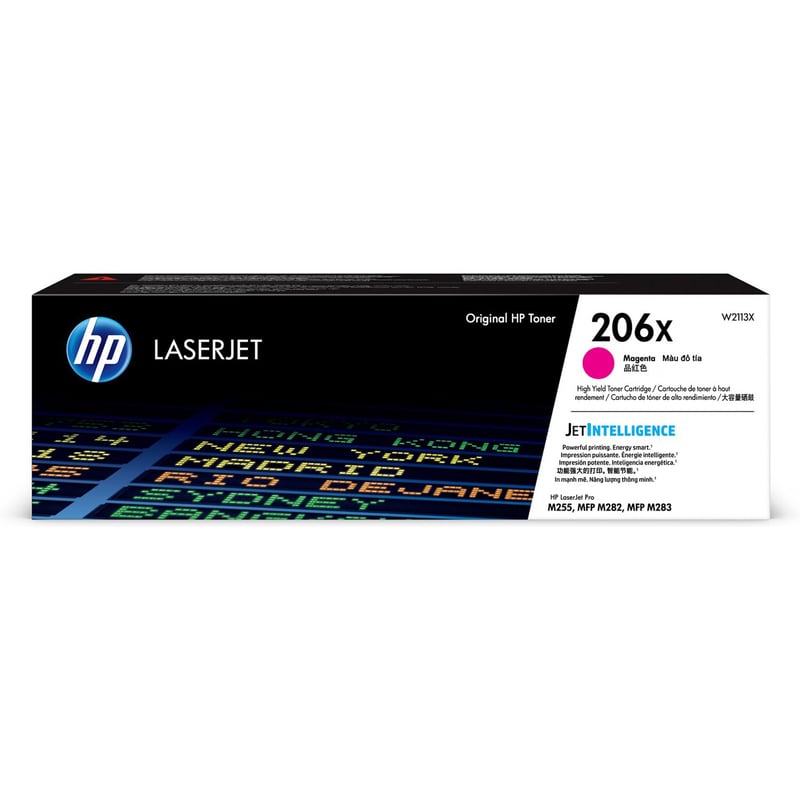 HP 206X Original High Yield Laser Toner Cartridge - Magenta - 1 Each - Thumbnail 1