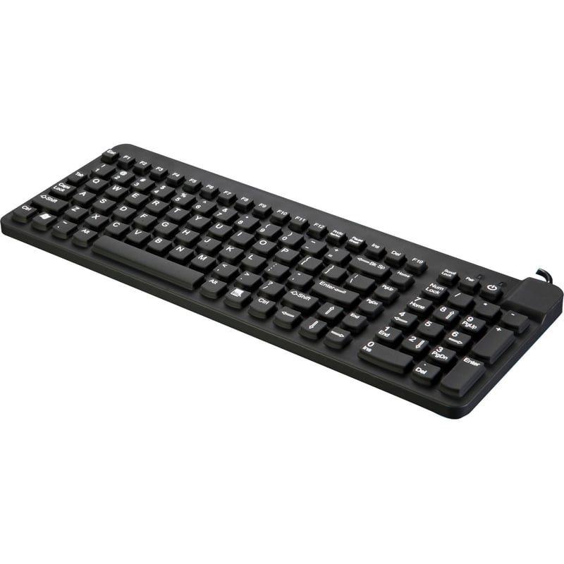 Man & Machine Premium Full Size Waterproof Disinfectable Keyboard - Thumbnail 1