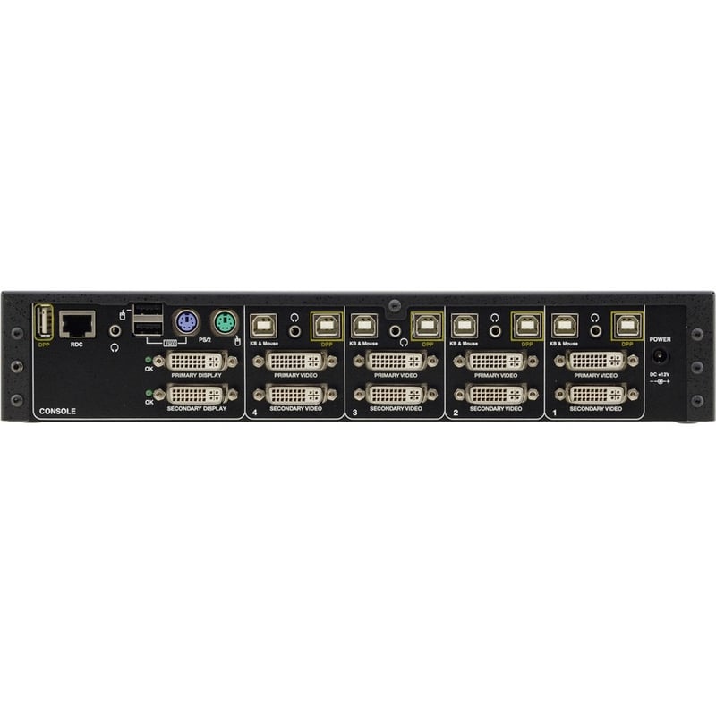 Kramer K244E HighSecLabs Secure 4-Port, Dual Display DVI-I KVM Switch - Thumbnail 3