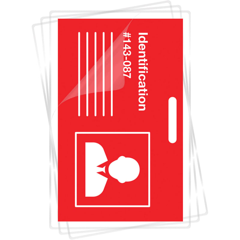 Fellowes Punched ID Card Glossy Thermal Laminating Pouches - Thumbnail 2