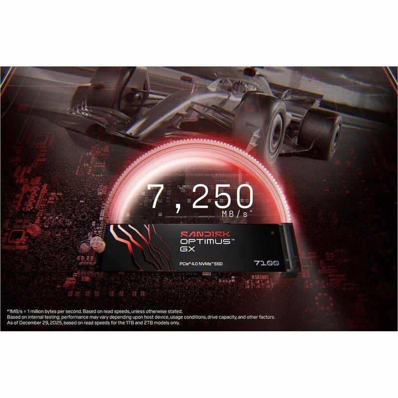 SANDISK OPTIMUS GX 7100 PCIE-G4 500GB M2 - Thumbnail 2