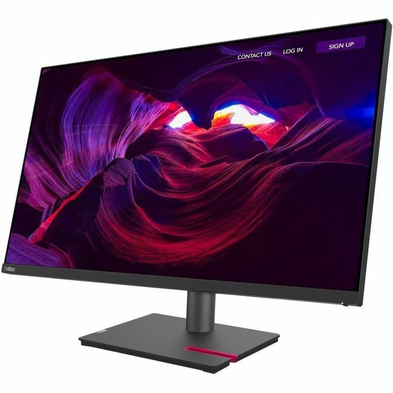 Lenovo ThinkVision P32p-30 32" Class 4K UHD LED Monitor - 16:9 - Raven Black - Thumbnail 4