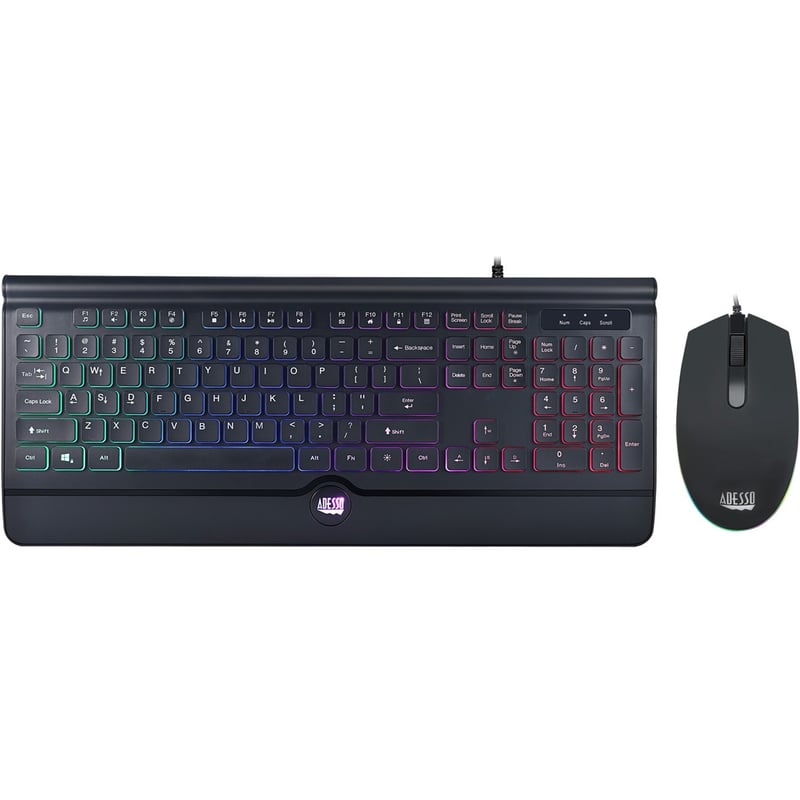 Adesso EasyTouch 137CB Illuminated Gaming Keyboard & Mouse Combo - Thumbnail 1