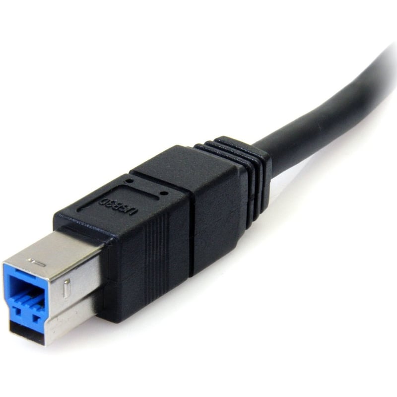 StarTech.com 10 ft Black SuperSpeed USB 3.0 (5Gbps) Cable A to B - M/M - Thumbnail 2