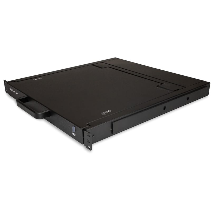 StarTech.com Rackmount KVM Console - 1U 17" LCD Monitor Single Port VGA KVM Server Rack Drawer includes Cables & Hardware - USB Support - Thumbnail 2