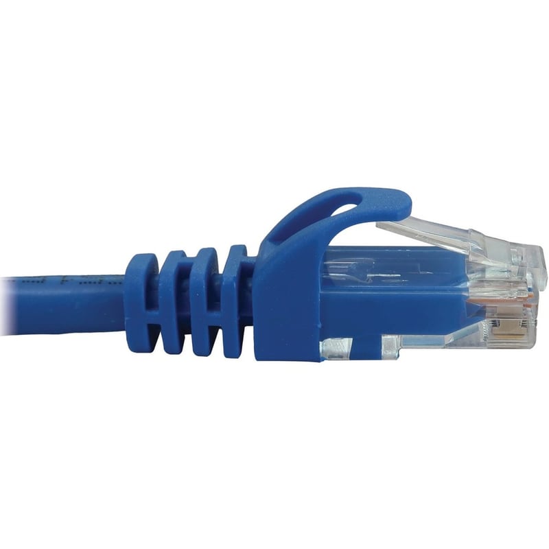 Eaton Tripp Lite Series Cat6a 10G Snagless Molded UTP Ethernet Cable (RJ45 M/M), PoE, Blue, 10 ft. (3.1 m) - Thumbnail 4