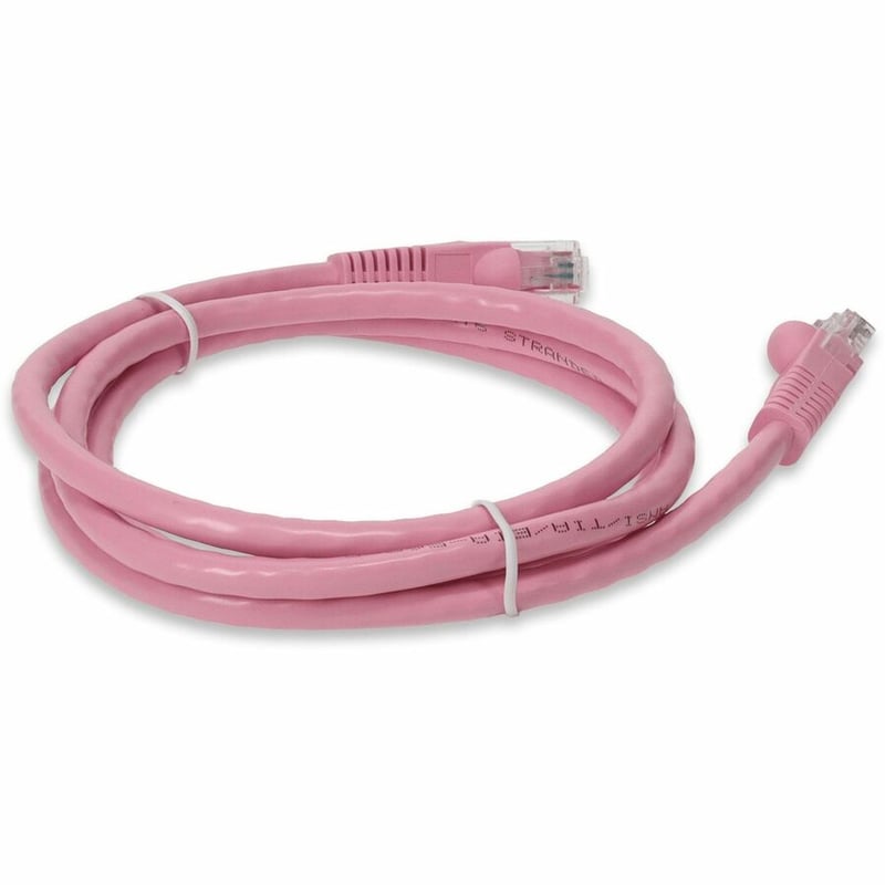 AddOn 6ft RJ-45 (Male) to RJ-45 (Male) Pink Cat6 Straight UTP PVC Copper Patch Cable - Thumbnail 5