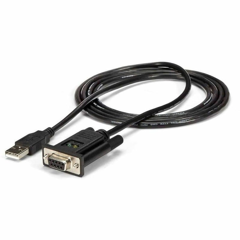 StarTech.com USB to Serial Adapter - Null Modem - FTDI USB UART Chip - DB9 (9-pin) - USB to RS232 Adapter - Thumbnail 1