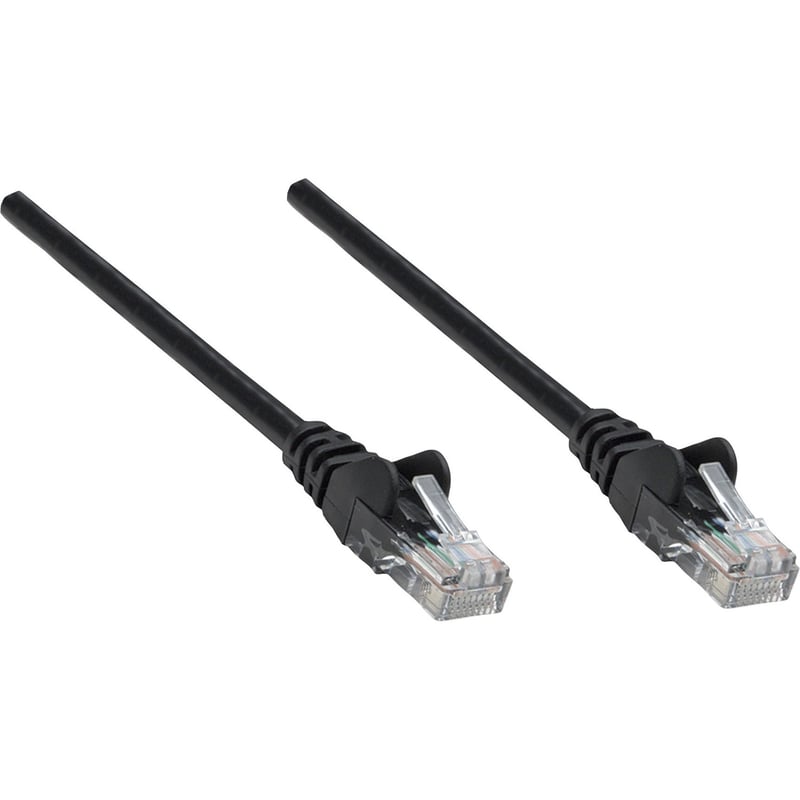 Intellinet Network Solutions Cat5e UTP Network Patch Cable, 100 ft (30 m), Black - Thumbnail 1