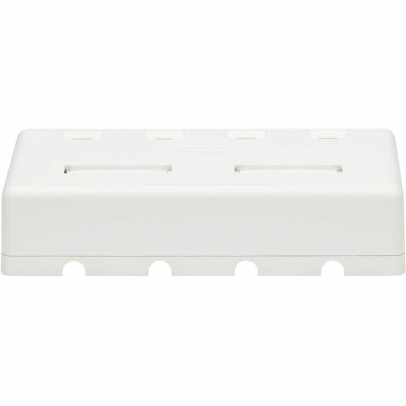 Tripp Lite by Eaton Surface-Mount Box for Keystone Jack 4-Port Wall Celling White - Thumbnail 5