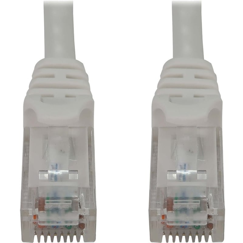 Eaton Tripp Lite Series Cat6a 10G Snagless Molded UTP Ethernet Cable (RJ45 M/M), PoE, White, 100 ft. (30.5 m) - Thumbnail 2