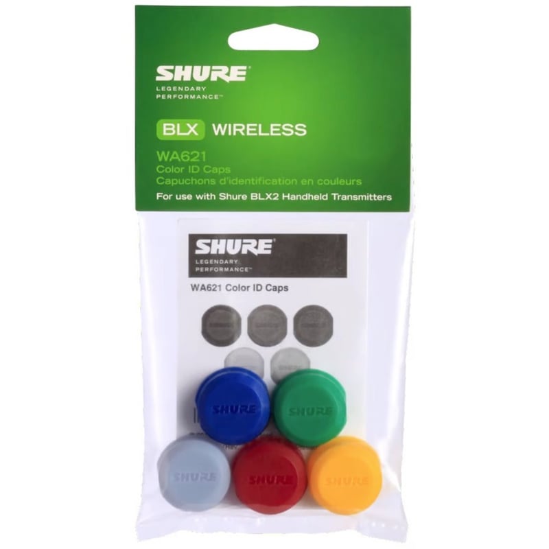Shure Color ID Antenna Caps for PG, SM and Beta Wireless Handheld Transmitters - Thumbnail 2