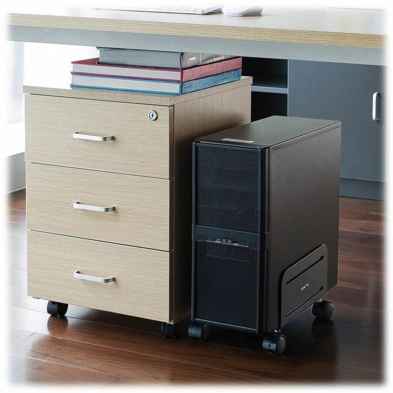 Tripp Lite by Eaton Mobile CPU Caddy for Computer Towers - Width Adjustable, Locking Casters, Black - Thumbnail 4