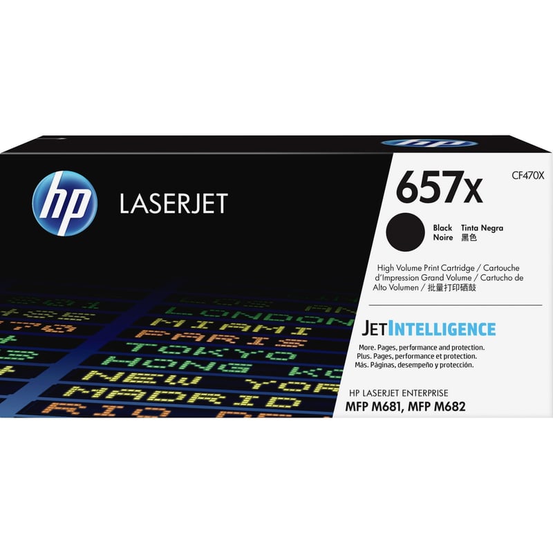 HP 657X (CF470X) Original High Yield Laser Toner Cartridge - Black - 1 Each - Thumbnail 1