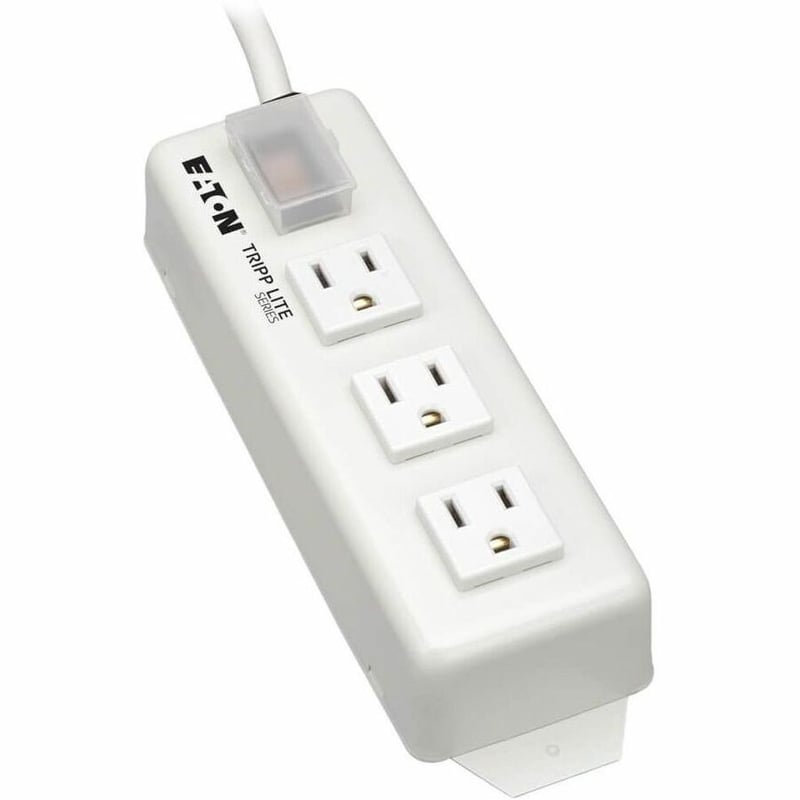 Tripp Lite by Eaton Power Strip 120V 5-15R 3 Outlet Metal 6' Cord 5-15P - Thumbnail 3