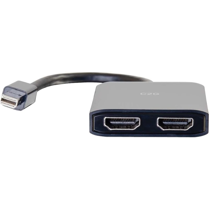 C2G 4K Mini DisplayPort to HDMI Monitor Splitter - Dual Monitor Hub - Thumbnail 2