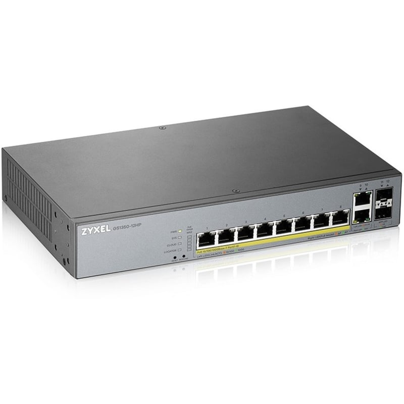 ZYXEL 8-port GbE Smart Managed PoE Switch with GbE Uplink - Thumbnail 4