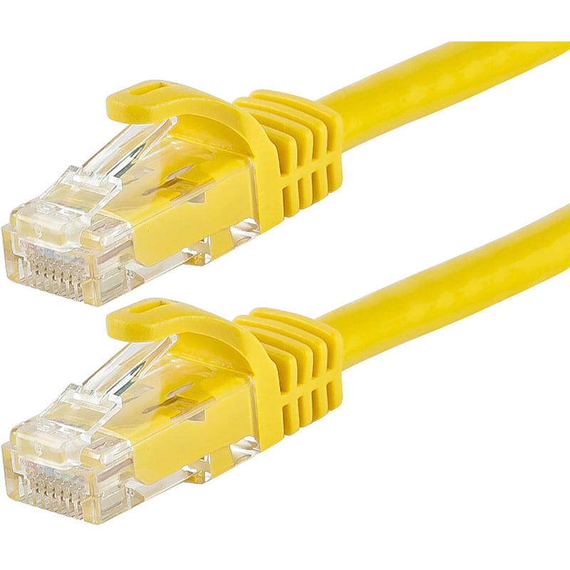 CAT6 ETHERNET PATCH CABLE, 14FT YELLOW - Thumbnail 2