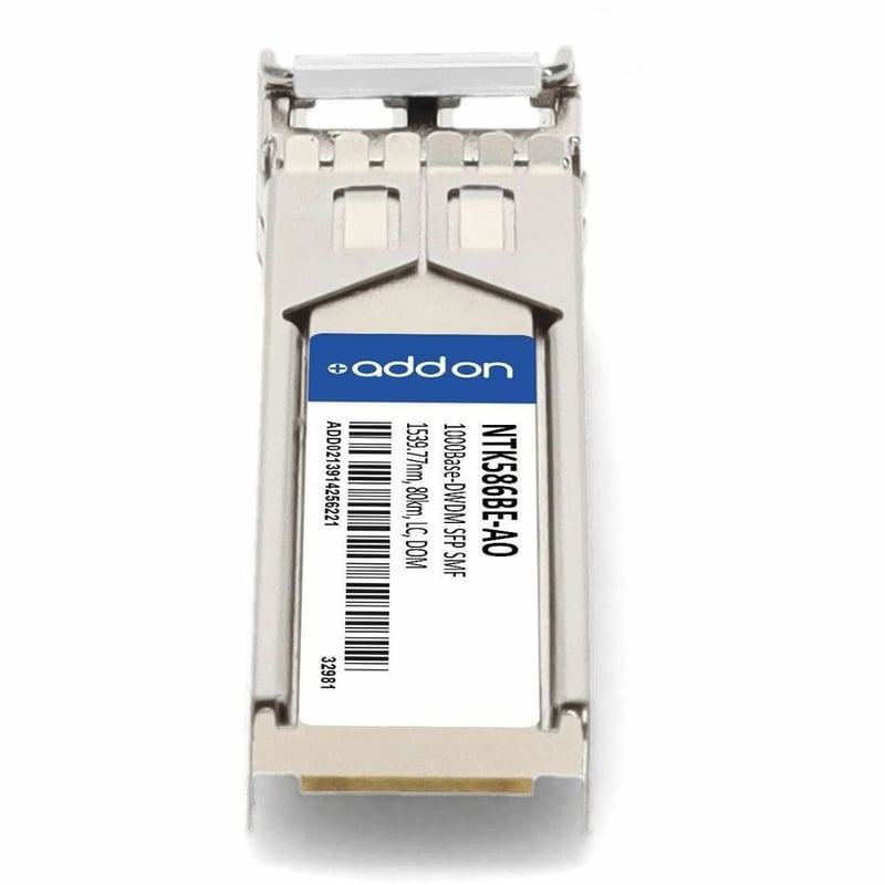 AddOn Ciena NTK586BE Compatible TAA Compliant 1000Base-DWDM 100GHz SFP Transceiver (SMF, 1539.77nm, 80km, LC, DOM) - Thumbnail 4