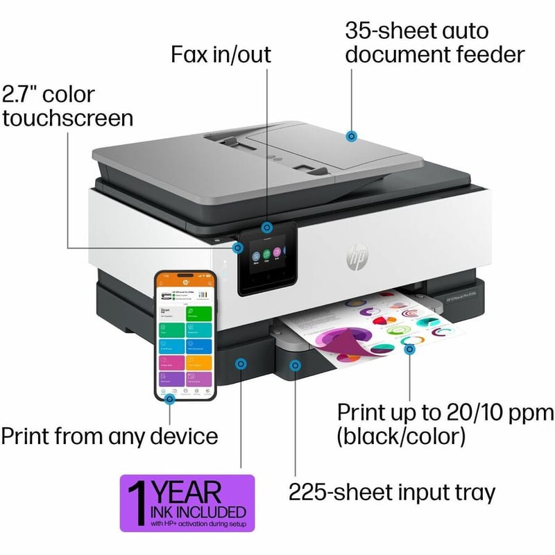 HP OFFICEJET PRO 8139E ALL-IN-ONE PRINTER - Thumbnail 4