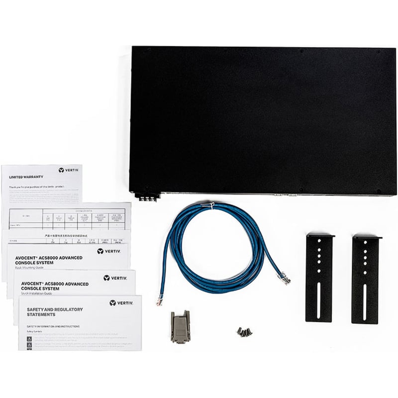 48-Port ACS8000 Console System with dual DC Power Supply and analog modem, non-TAA - Thumbnail 2