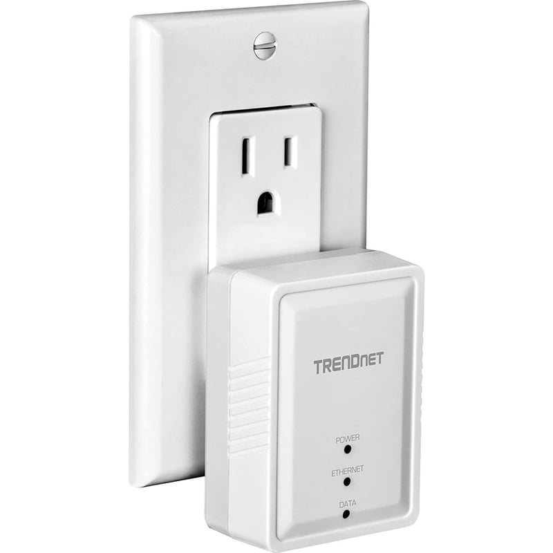 TRENDnet Powerline 500 AV Nano Adapter Kit, Includes 2 x TPL-406E Adapters, Cross Compatible With Powerline 600-500-200, Windows 10, 8.1, 8, 7, Vista, XP, Plug & Play Install, White, TPL-406E2K - Thumbnail 2