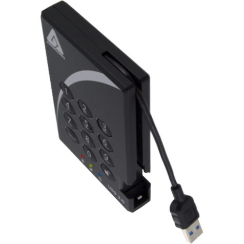 Apricorn Aegis Padlock A25-3PL256-S8000 8 TB Solid State Drive - External - Thumbnail 2