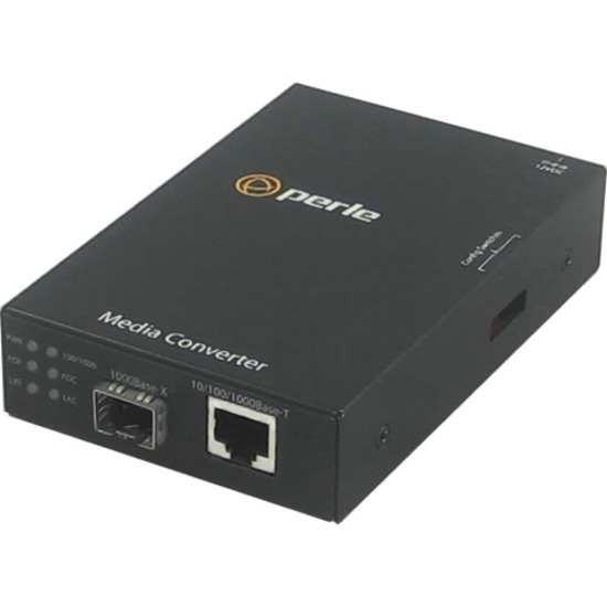 Perle S-1110-SFP - 10/100/1000 Gigabit Ethernet Stand-Alone Media and Rate Converter
